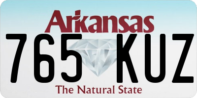 AR license plate 765KUZ