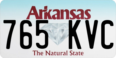 AR license plate 765KVC
