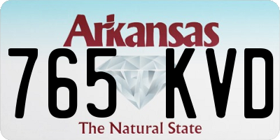 AR license plate 765KVD
