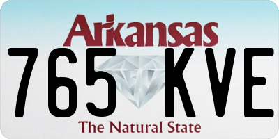 AR license plate 765KVE