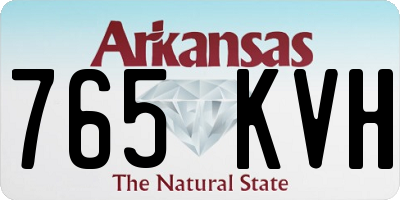 AR license plate 765KVH