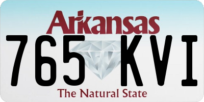 AR license plate 765KVI