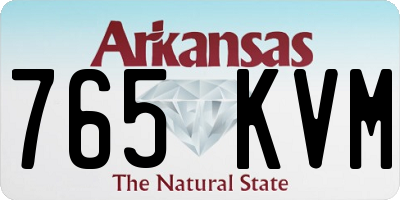 AR license plate 765KVM