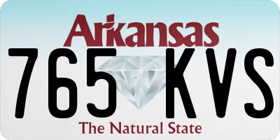 AR license plate 765KVS