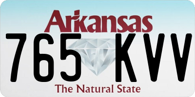 AR license plate 765KVV