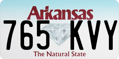 AR license plate 765KVY