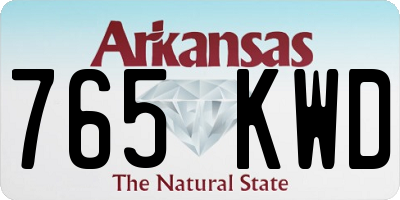 AR license plate 765KWD