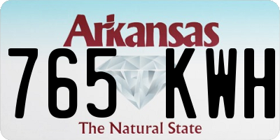 AR license plate 765KWH
