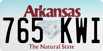 AR license plate 765KWI