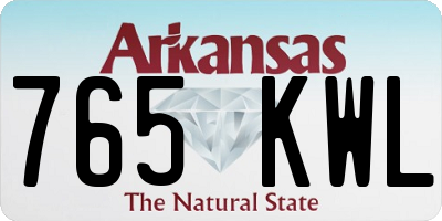 AR license plate 765KWL