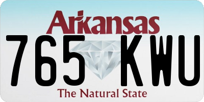 AR license plate 765KWU