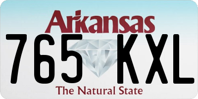 AR license plate 765KXL