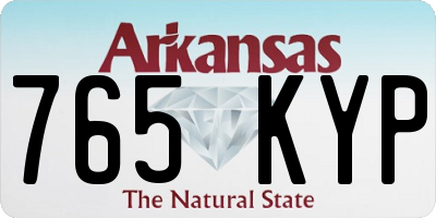 AR license plate 765KYP