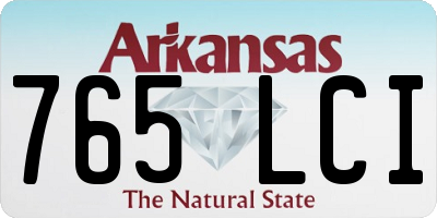 AR license plate 765LCI