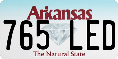 AR license plate 765LED