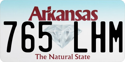 AR license plate 765LHM