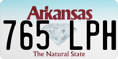 AR license plate 765LPH