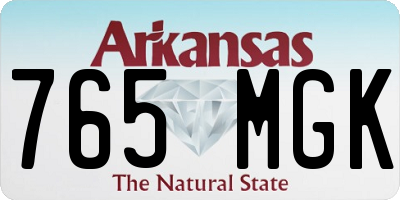 AR license plate 765MGK