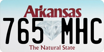 AR license plate 765MHC