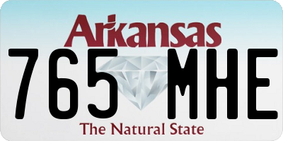 AR license plate 765MHE