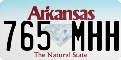 AR license plate 765MHH