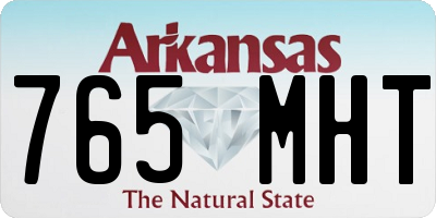 AR license plate 765MHT