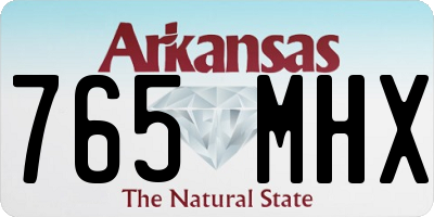 AR license plate 765MHX