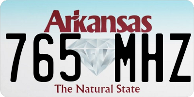 AR license plate 765MHZ
