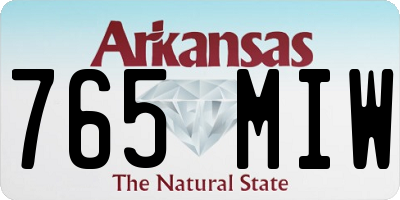 AR license plate 765MIW