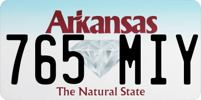 AR license plate 765MIY