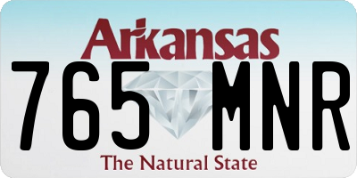 AR license plate 765MNR