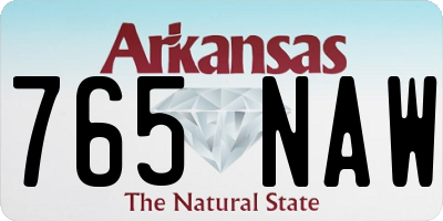 AR license plate 765NAW
