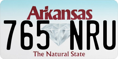 AR license plate 765NRU