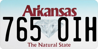 AR license plate 765OIH