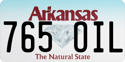 AR license plate 765OIL