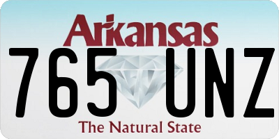 AR license plate 765UNZ