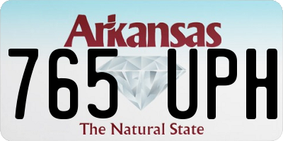 AR license plate 765UPH