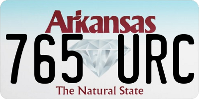 AR license plate 765URC