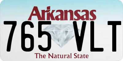 AR license plate 765VLT
