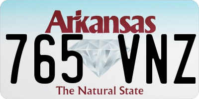 AR license plate 765VNZ
