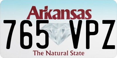AR license plate 765VPZ