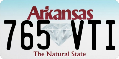 AR license plate 765VTI