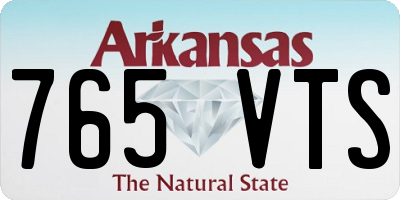 AR license plate 765VTS