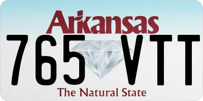 AR license plate 765VTT