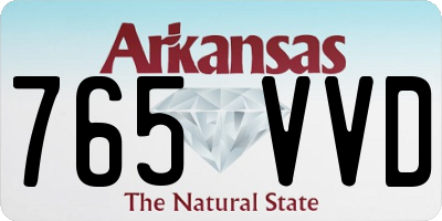 AR license plate 765VVD