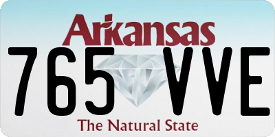 AR license plate 765VVE