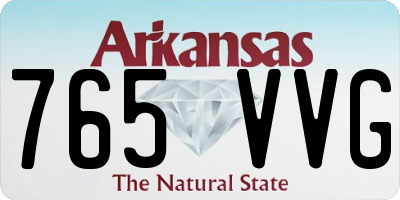 AR license plate 765VVG