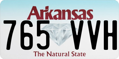AR license plate 765VVH