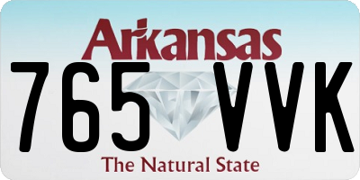 AR license plate 765VVK