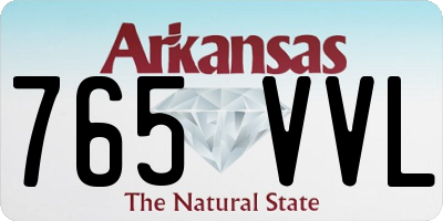 AR license plate 765VVL